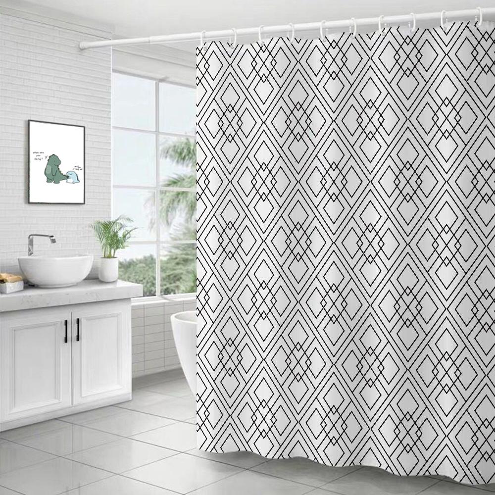 JINRUN утолщенная водонепроницаемая занавеска для ванной комнаты, устойчивая к плесени, занавеска для душа, занавеска для душевой перегородки, занавеска для душа, занавеска для ванной комнаты, бесплатная перфорация