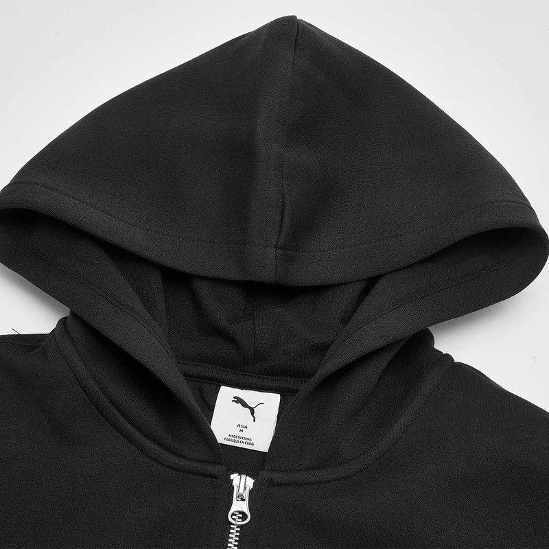 Puma Ess Wardrobe Укороченная куртка на молнии Винтажная Свободная Удобная Короткая с капюшоном с длинным рукавом Женские куртки 635073-01