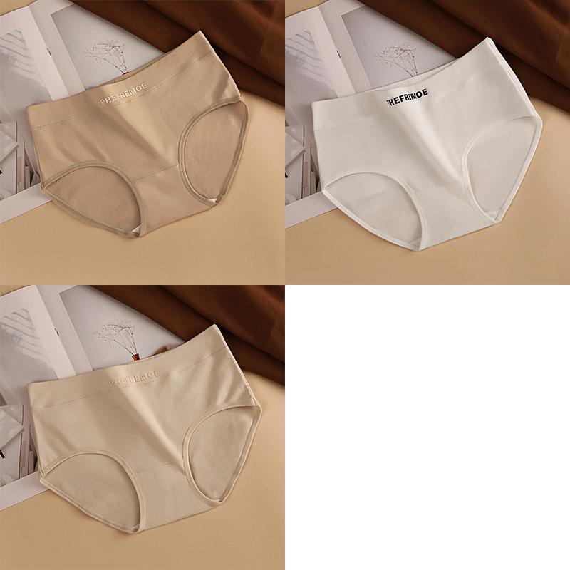1/3 PCS Low Waist Cotton Underwear Women's Abdomen Control Briefs Girls Triangle Shorts Comfortable Panties