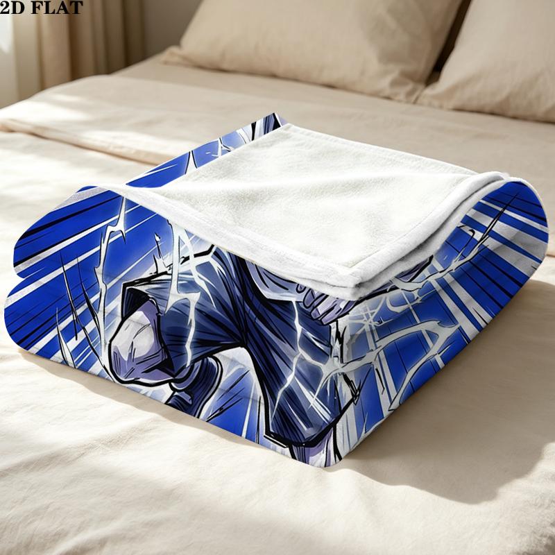 Custom Name,Killua Zoldyck Printed Flannel Blanket, soft throw for bedroom sofa, washable, Christmas present, great gift.