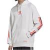 adidas Originals Outdoor Motion Series Casual Fashion Hooded Striped Long Sleeve Sweatshirt Men Sweatshirt Off-White H65537