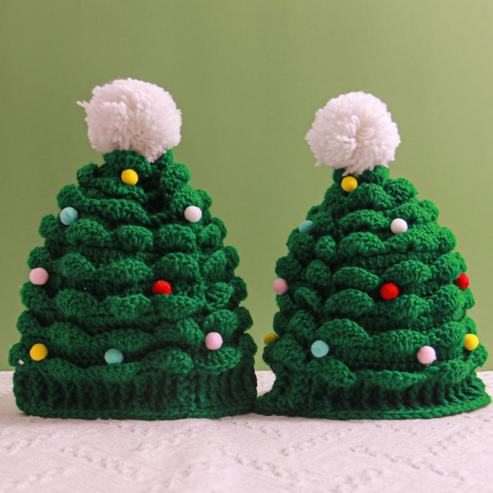 Winter Warm Christmas Tree Knitted Hat Creative Xmas Hat New Colorful Christmas Hat