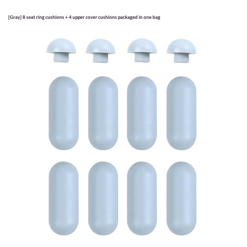 4/8Pcs Toilet Lid Cushion Toilet Seat Cushion-Pads Cover Shock-Proof Buffers Bumpers Bathroom Accessories Parts