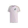 Adidas Neo Collision Color Stripe Skateboard Print Straight Tee Men Tops Purple Pink FK9914