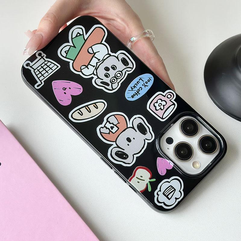 Мягкий желеобразный чехол Zhitai для iPhone 16/15Pro/14/13 Pro Max с рисунком