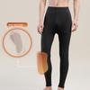 Grace Men's Thermal Fleece-Lined Thickened Winter Silk Wool Knee Support Sleep Pants Autumn Inner Fleece Trousers