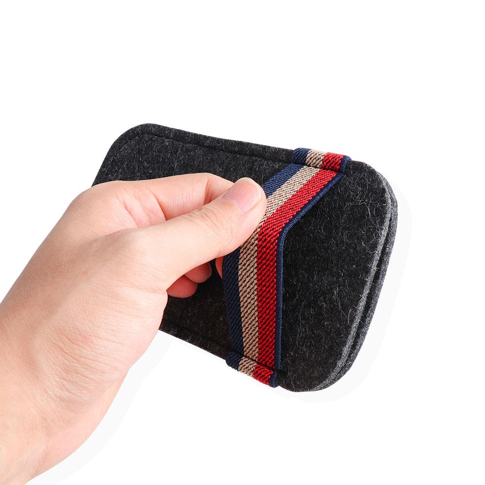 Car Sun Visor Sunglasses Storage Clips Suede Glasses Protective Bag For Suzuki SX4 Samurai Spacia Swift Jimny Grand Vitara IGNIS