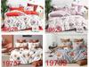 Warm flannel bedding 200x220 + Polish pillowcases 3 pieces, flowers