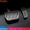 Car Pedals Gas Brake Pedal Cover for Land Rover Evoque Discovery Ranger Rover Velar for Jaguar XFL XE F-Pace AT