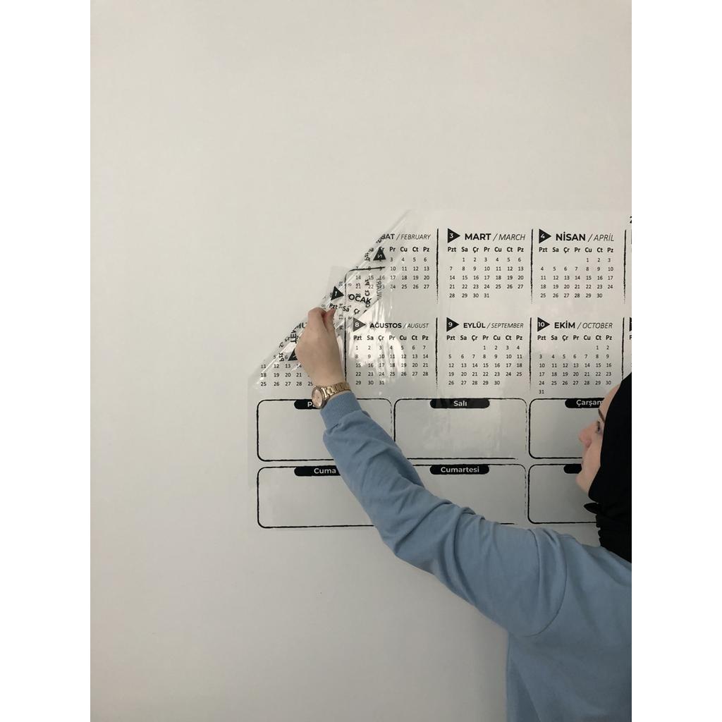 2023 Годовой планировщик Ежегодный планировщик Умная бумажная доска Доска для письма + ручка 100x56 см Модель 3