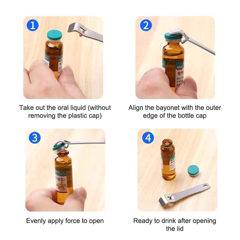 1 шт., открывалка для флаконов с жидкостью для перорального применения, 1 шт., открывалка для флаконов с жидкостью, медсестра, врач, медицинский инструмент, портативная открывалка для бутылок с ампулами, кухонные аксессуары