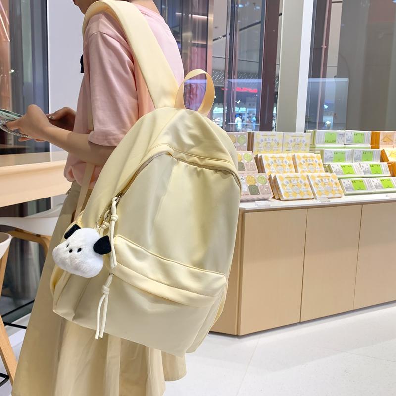 Женский рюкзак большой вместимости, однотонный, студенческий рюкзак, мужской школьный рюкзак