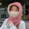 Warm Scarf Girl Beanie Women  Hat Korean Style Beanies Hooded Collar Head Cover Plush Hat