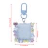 Cute Cartoon Picture Frame Keychains Diy Card Album Mini Photo Frame Pendant Keyring For Women Girls Headphone Case Bag Ornament
