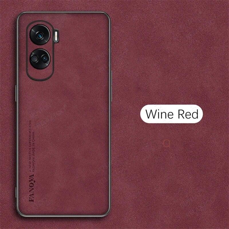 Honor90 90lite Роскошный кожаный чехол из овчины для Huawei Honor 90 Lite 5g Защитная камера для мужчин Ретро задняя крышка на Honor90lite