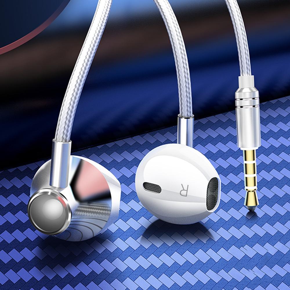 Проводные наушники типа C и 3,5 мм. Наушники-вкладыши с мощными басами. Проводные стереонаушники. Бег.