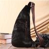 Мужской рюкзак через плечо с ремнем через плечо, нагрудная сумка из натуральной кожи, повседневная дорожная сумка в стиле ретро для мужчин, боковые сумки через плечо