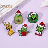 Рождественская брошь в форме мультяшной фигуры, противоскользящая, полированная, для новогодней вечеринки, пальто, воротник, сумка, шарф, шляпа, украшение, прищепка, одежда, ювелирные изделия