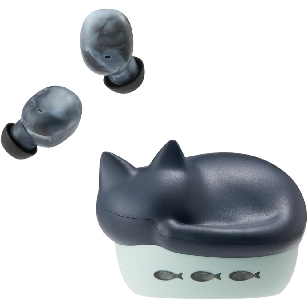 Radius HP-C28BT True Wireless Earphones: NEKO true wireless earphones, Bluetooth compatible, fully wireless, left and right separated earbuds, AAC, li