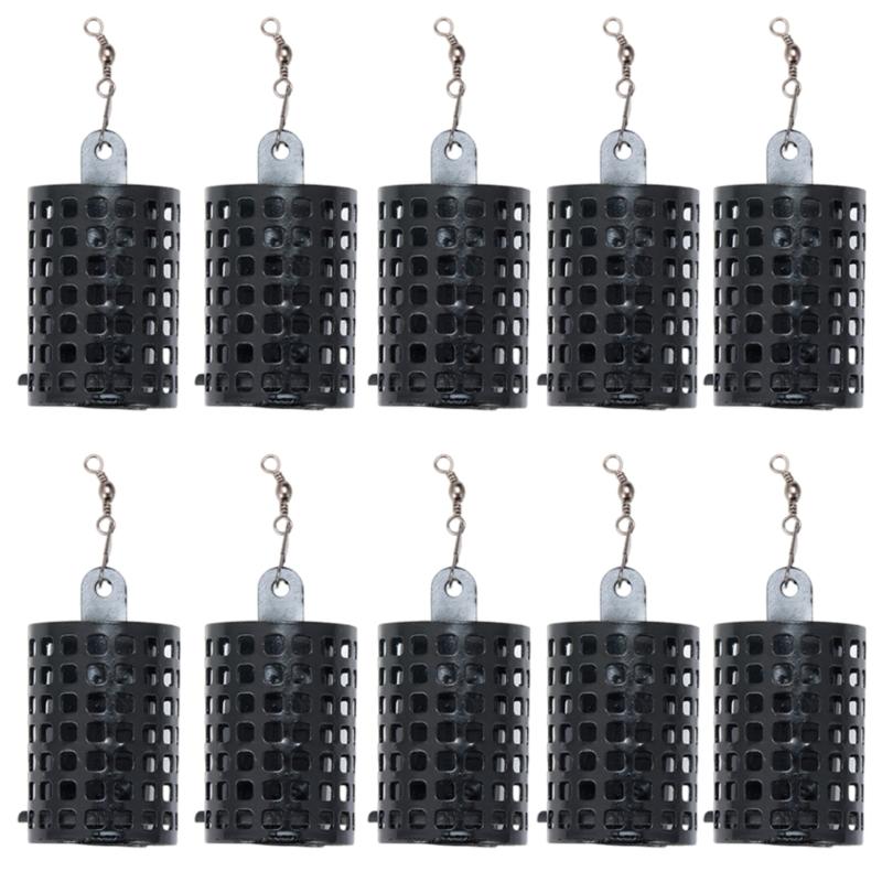 10 шт. Круглые кормушки для рыболовных снастей Клетка Рыболовная приманка Клетка Корзина Ловушка Держатель для приманки Клетка для рыболовных наживок Кормушки