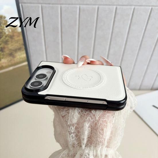 Scratch Resistant Cover Faux Leather Magnetic Case for IPhoneDuo 2026, Slim PC Phone Durable Protective Shield with Anti-Yellowing, Precise