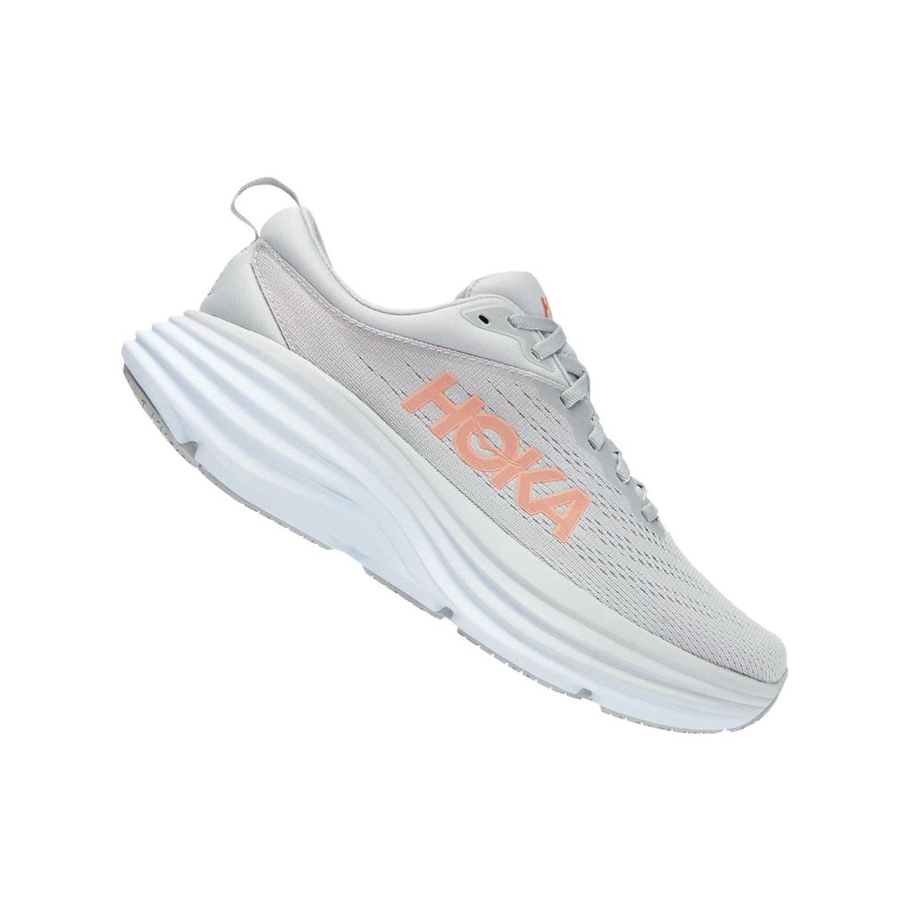HOKA Bondi 8 Harbor Mist Женские Кроссовки Серый Lunar-Rock 1127952-HMLR