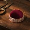 Alloy Holder Round Pin Cushion Lightweight Design Sewing Pin Cushion  For Daily Sewing