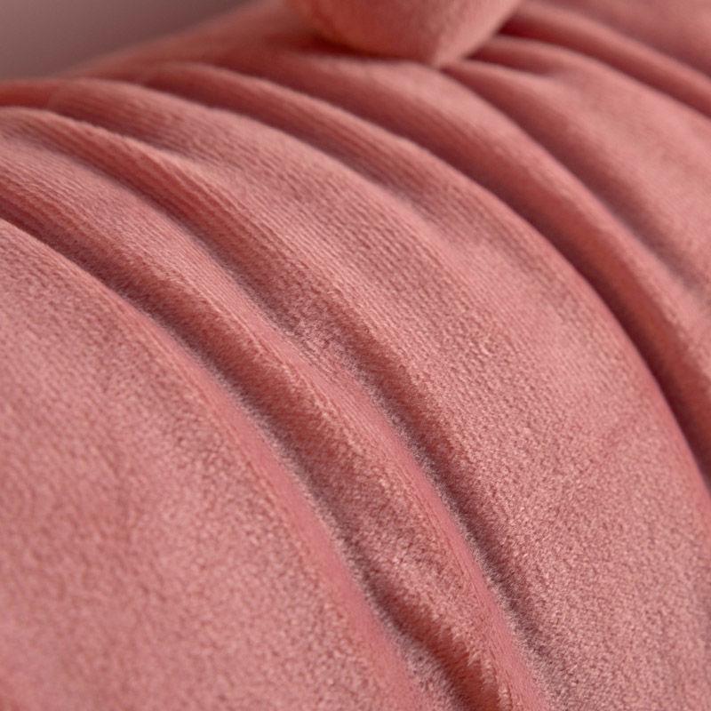 Large Soft Velvet Backrest Pillow Solid Bedside Cushion Removable Plush Seat Cushion Back Support for Couple