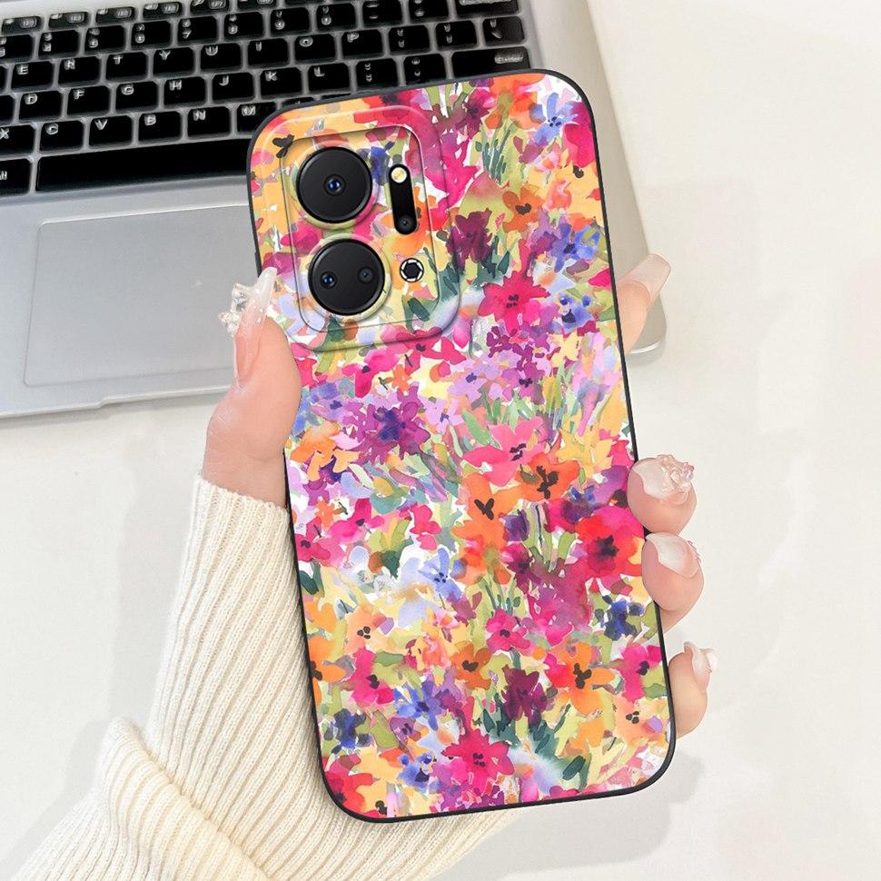Роскошный painted чехол для Honor X7a 4G Case 2023 Силиконовый мягкий Fundas Чехол для телефона для Honor X7A X 7a HonorX7a Coque Capa