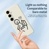 For Samsung Galaxy S25+ Case Stickman Toilet Pattern Printing Straight Edge TPU Phone Back Cover