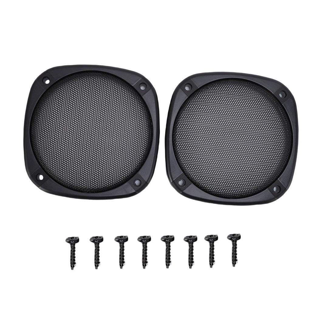 2Pcs Ceiling Speaker Grille Covers Commercial Metal Mesh Car Decorative Grills Accessory Part with 8 Mouting Screws