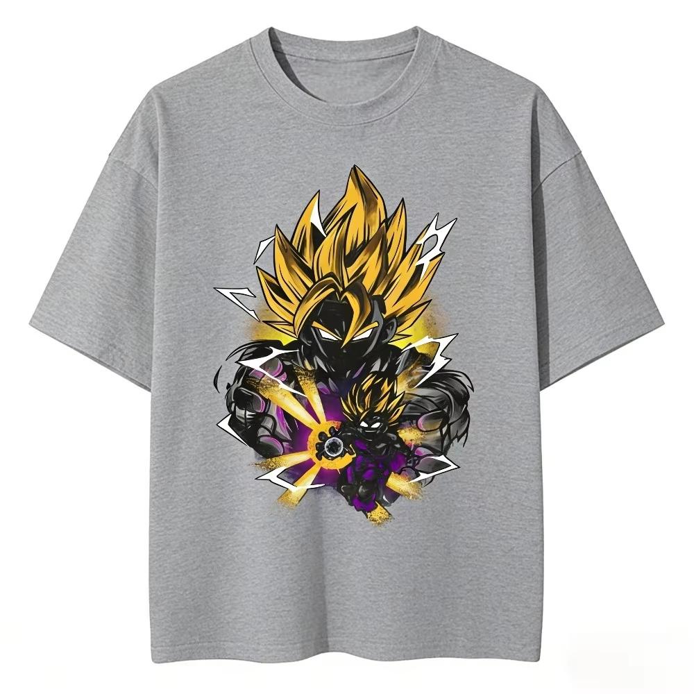 2026 New Summer Dragon Ball 40th Anniversary Son Goku Anime Printed T-shirt Extra Size Casual Streetwear Unisex Y2k