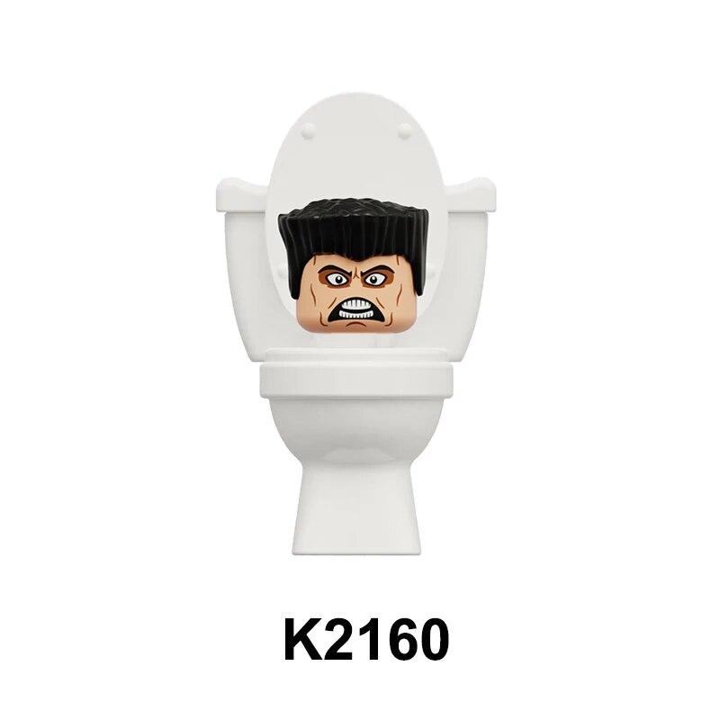 KDL821 серия туалетных игр, мужские мини-кирпичи, собранные строительные блоки, фигурки, детские пластиковые развивающие игрушки