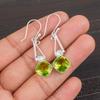 Peridot Gemstone 925 Sterling Silver Jewelry Handmade Earrings1.90" Gift For Her EE-46-5