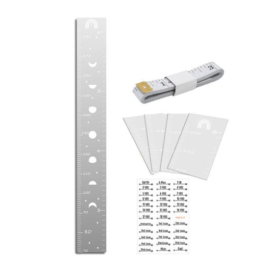 Таблица роста детей Зеркальная доска для сухого стирания Детская комната Детская спальня для младенцев и взрослых Мальчики Девочки Настенная доска для сращивания Линейка для измерения высоты