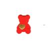Iron-on Patch Teddy Bear Golden Heart Orange Color 2.50 X 3 Cm