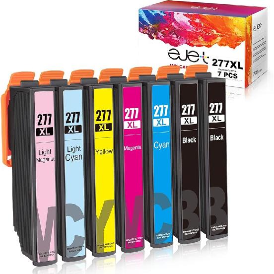 Remanufactured Ink Cartridge Replacement for Epson 277XL Ink Cartridges T277XL To Use with XP-960 XP-970 XP-850 XP-860 XP-950 Printer(2 Black, 1