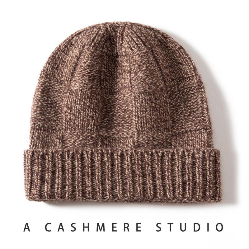Cashmere Thickened Versatile Warm Ear Protector Minimalist Wind Cold Hat Fleece Hat Knitted Hat Men and Women
