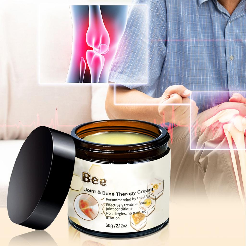 Бальзам для суставов, увлажняющий, комфортный, для всего тела, бальзам с апитерапией, для суставов спины, шеи, рук, ног, 60 г