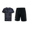 Running Solid Color Loose Fit Short Sleeve Top And Shorts Casual Sports Set Unisex Sets 25500516-001+22500214-001