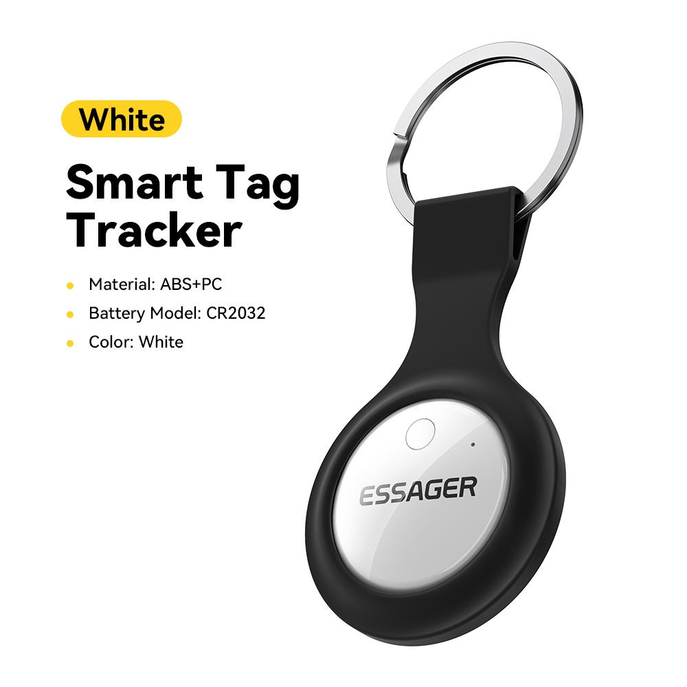 Essager Работает с Apple Find My Smart Tag - Bluetooth GPS-трекер для ключей, багажа и домашних животных, сертифицированное MFi устройство поиска от потери для iOS