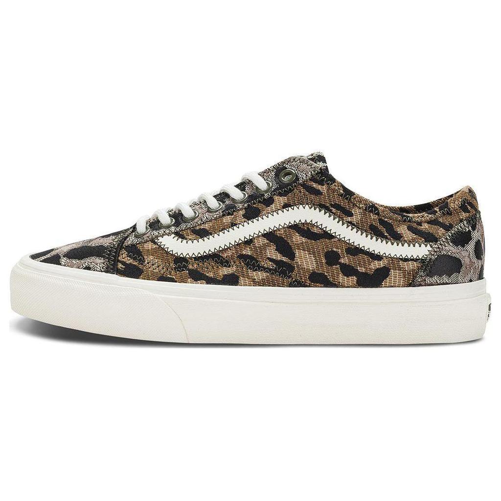 Vans Унисекс Старая Школа Зауженные Низкие Кроссовки Леопардовый Коричневый VN0A54F4KCZ