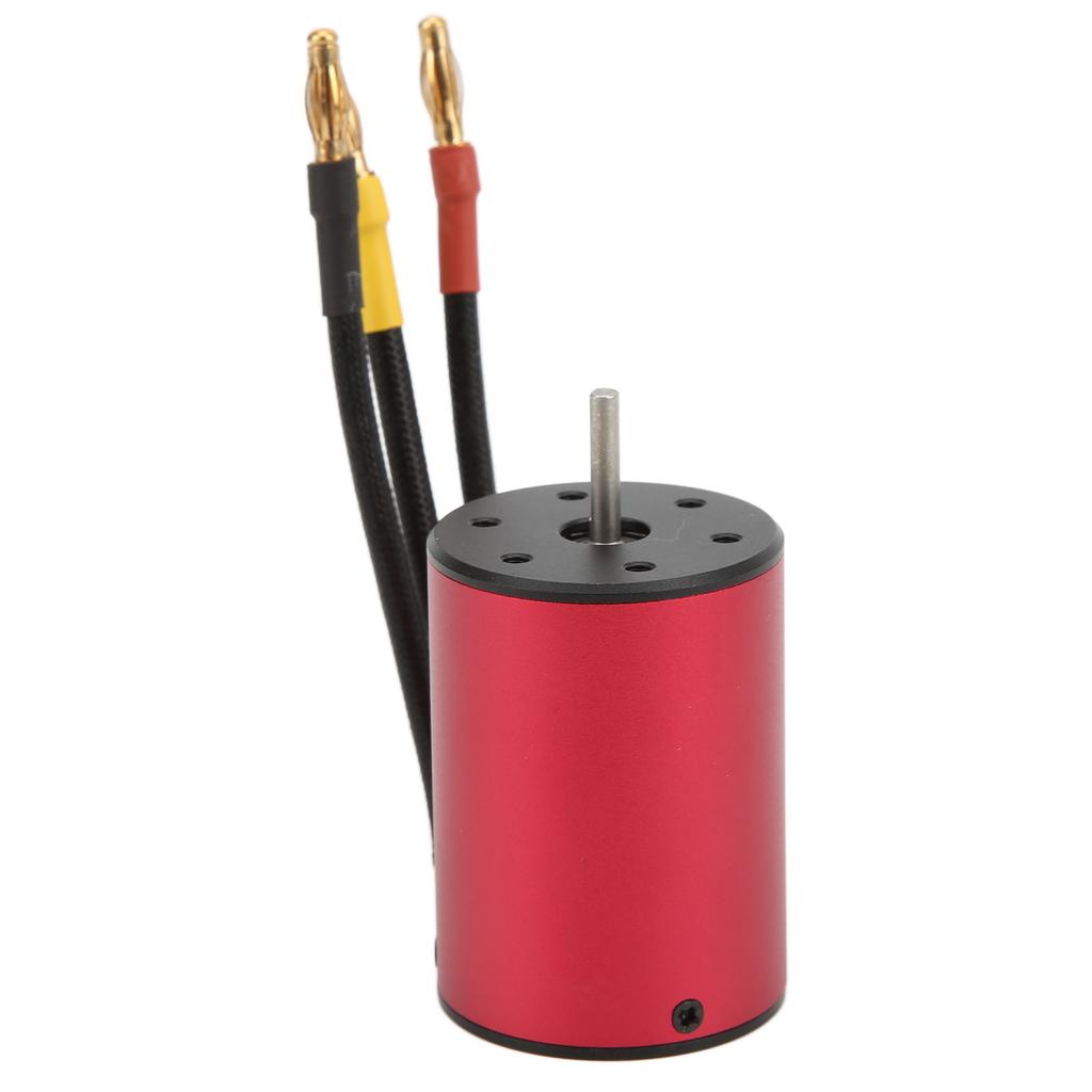 3650 2300KV Motor Waterproof 3.175mm Shaft Brushless Motor with 4mm Banana Plug for 110 RC Car