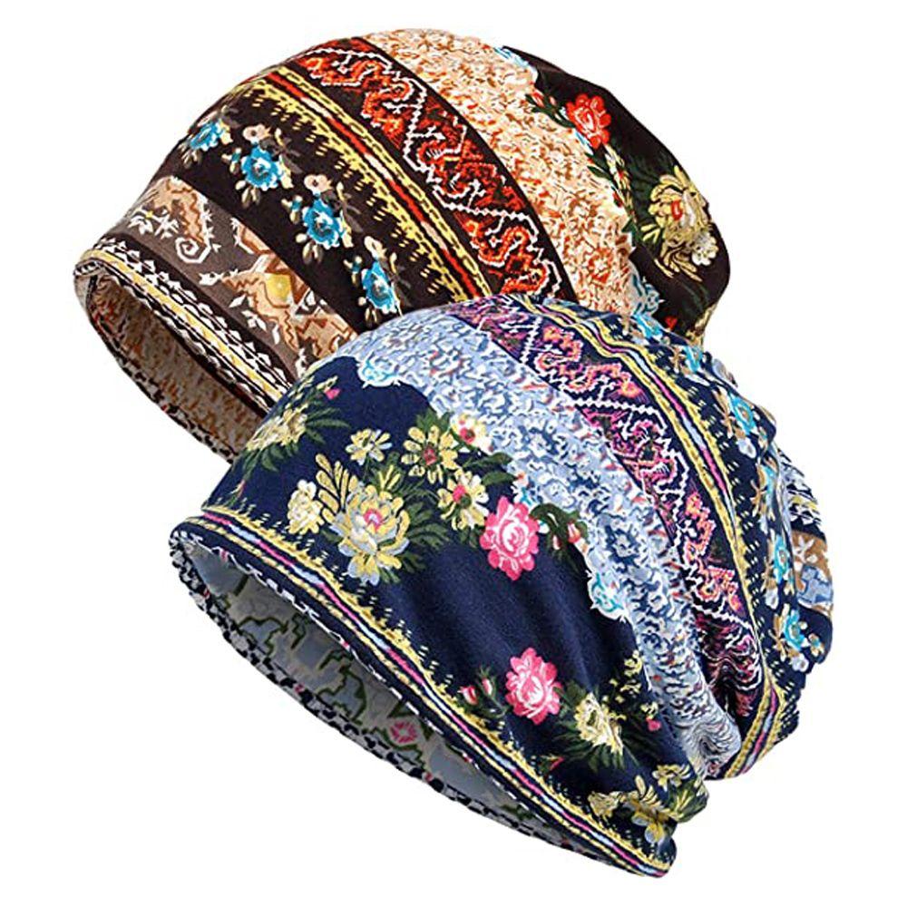 Soft Elastic Sleep Caps Beanies Winter Warm Head Wrap Women Turban Hat Chemo Hat Muslim Hijabs