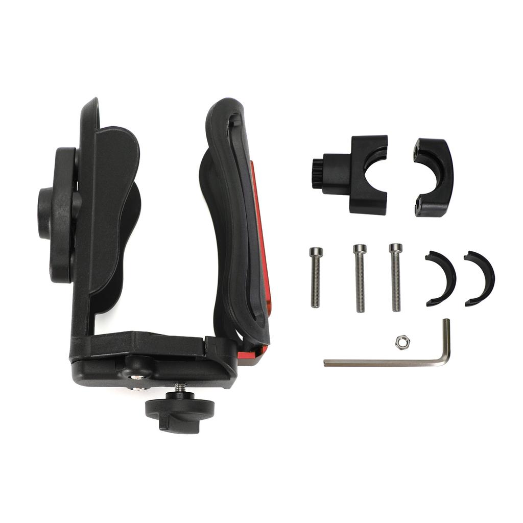 Motor Adjustable Handlebar Cup Holder Bottle Mount Bracket 25Mm Red For Scooter