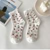 Breathable Ankle Socks Fruits Flower Prints Casual Socks Sweat Absorption Tube Socks