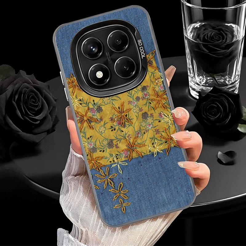 Мягкий чехол для телефона с ретро-узором под джинсу для Xiaomi Redmi Note 13 14 15 Pro Plus 12S 12 11S 11 11T 10S 10, противоударная задняя крышка