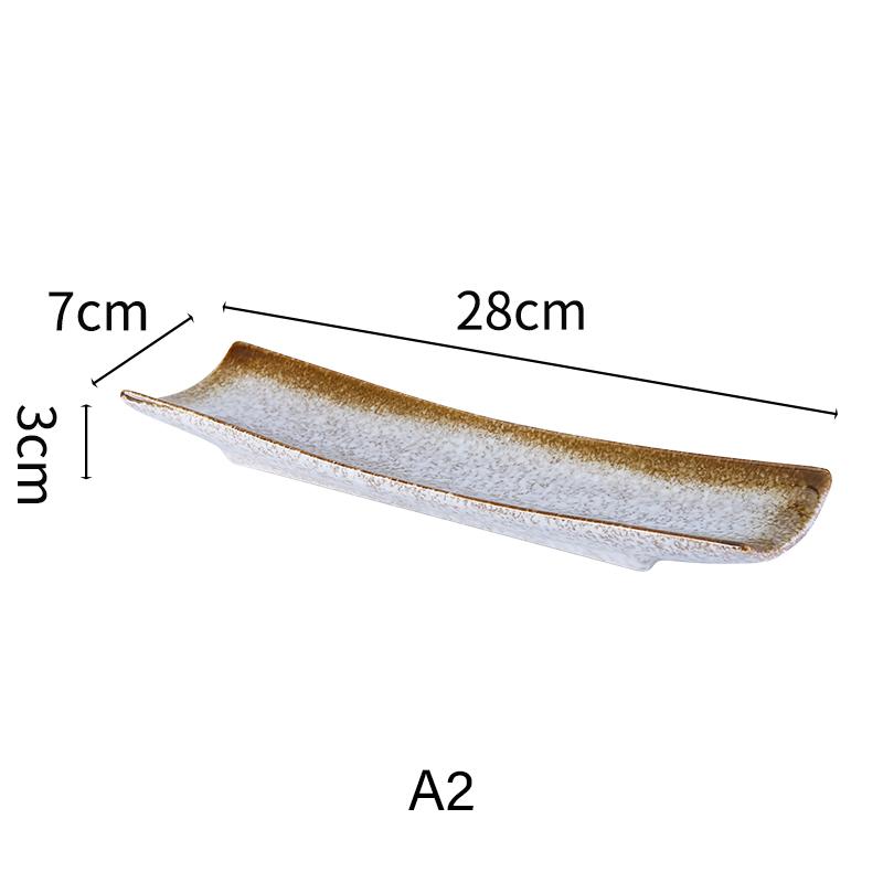 Японская кухня Столовые приборы для сашими Керамическое холодное блюдо Сайра Суши Сервировочная тарелка Угорь Сашими Тарелка для десерта Поднос для закусок