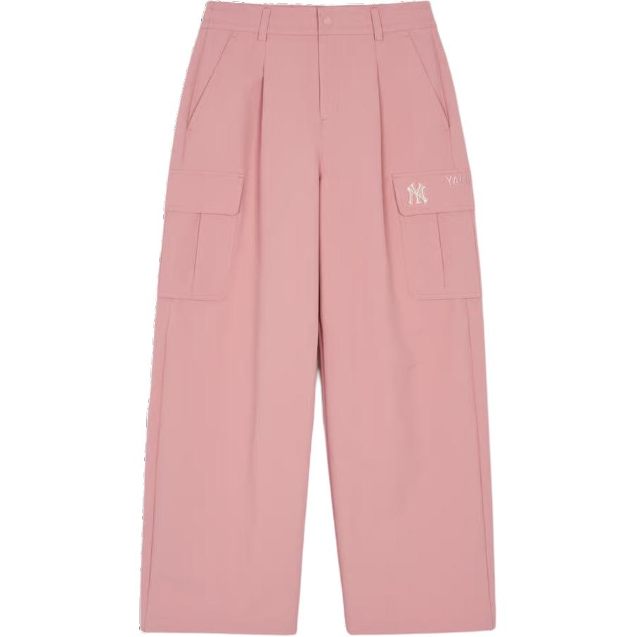 New MLB Varsity New York Yankees Cargo Pants Women's Hemp Pink 3FWPV0144-50PKM