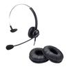 VOPTECH Headset USB One Ear Noise Canceling Overhead Dedicated Ear Pads Wired Lightweight Call Microphone Telework Remote Work Web Conference Call